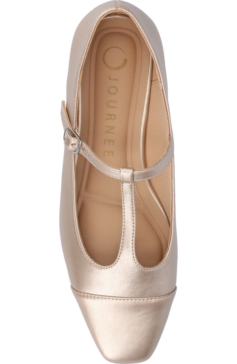 Journee Collection Thea T-Strap Flat (Women)