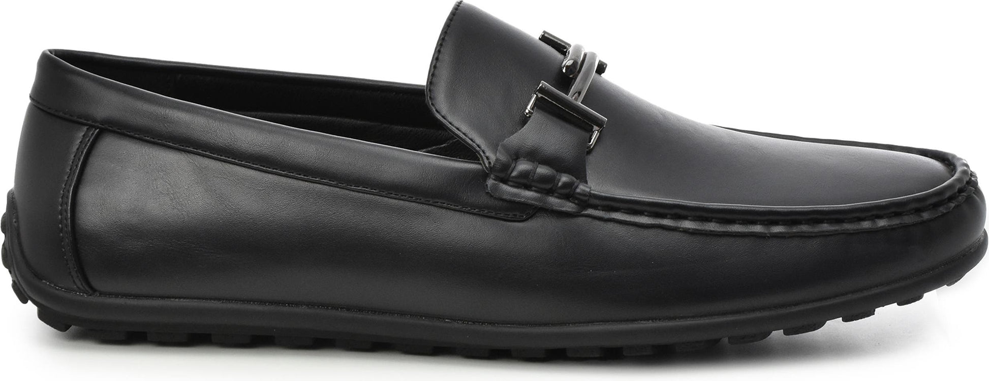 Tahari Lukas Bit Driving Loafer, Alternate, color, BLACK