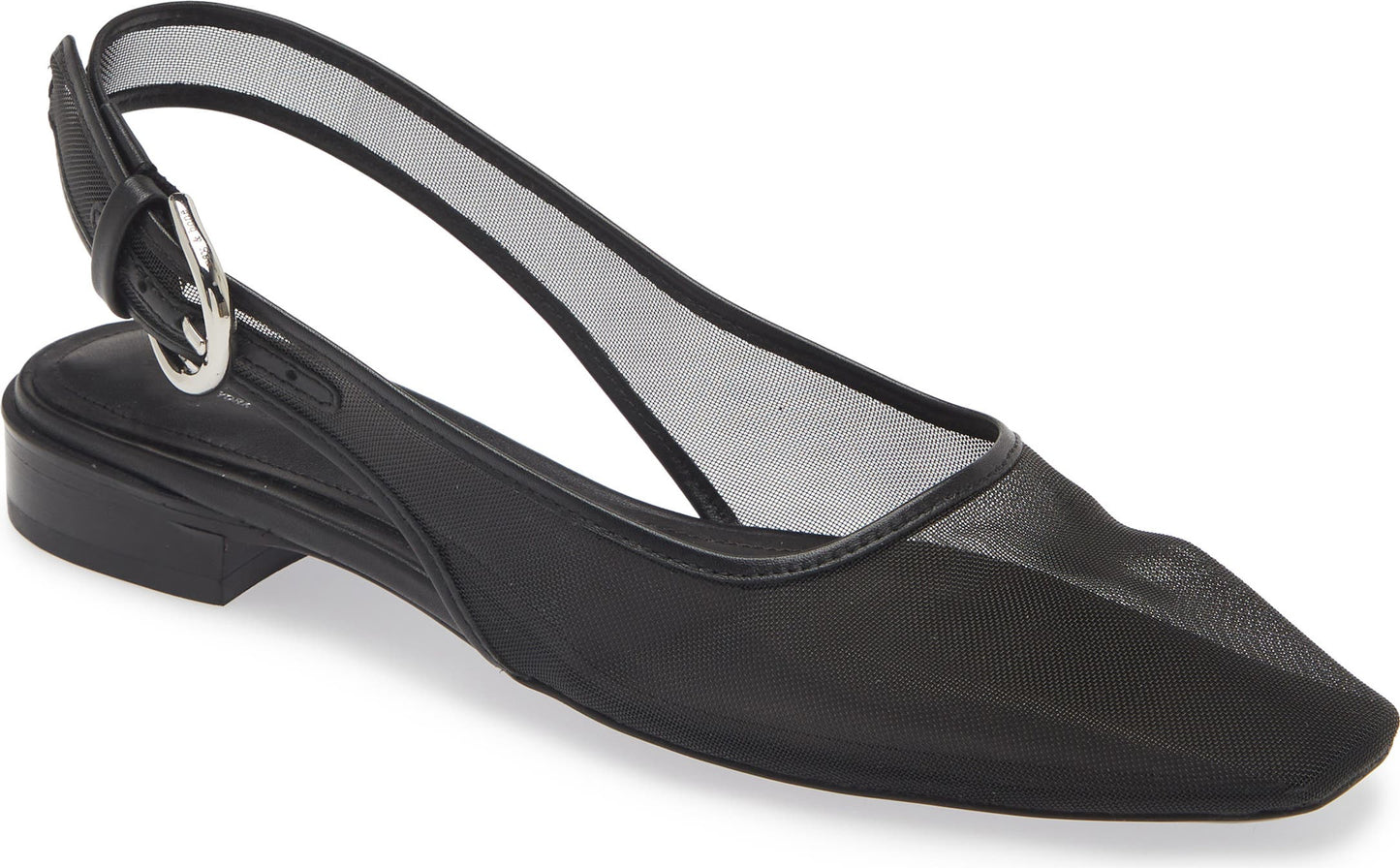 rag & bone Astra Slingback Flat, Main, color, Black