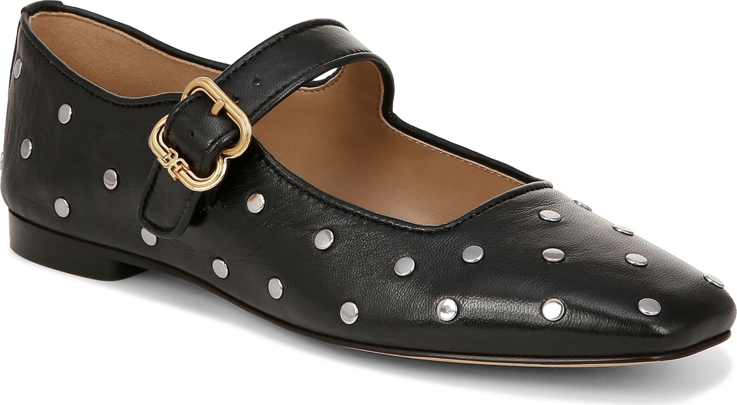 Sam Edelman Michaela Stud Mary Jane Flat, Main, color, Black