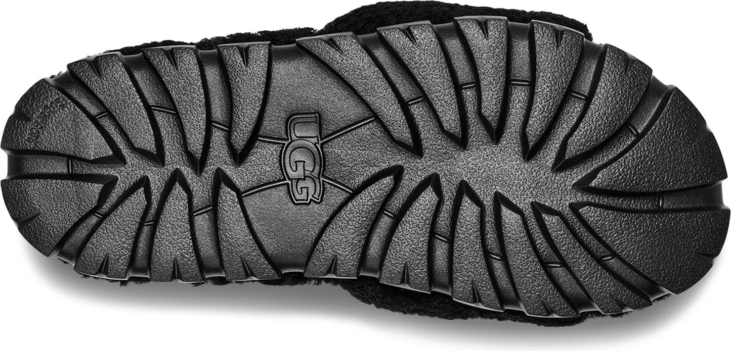 UGG<sup>®</sup> Cozetta Curly Genuine Shearling Slide Slipper, Alternate, color, BLACK