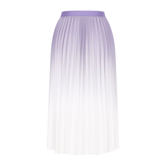 Walmart Lovskoo Long Skirts for Women Gradient Color Pleated Midi Skirt High Waist A Line Skirt Flowy Swing Maxi Half Skirt Purple