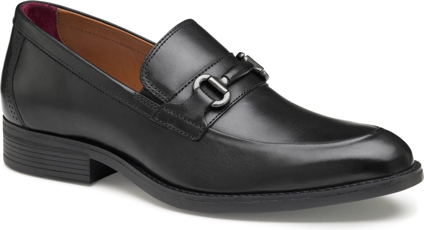 Johnston & Murphy Hawthorn Bit Loafer, Main, color, BLACK FULL GRAIN