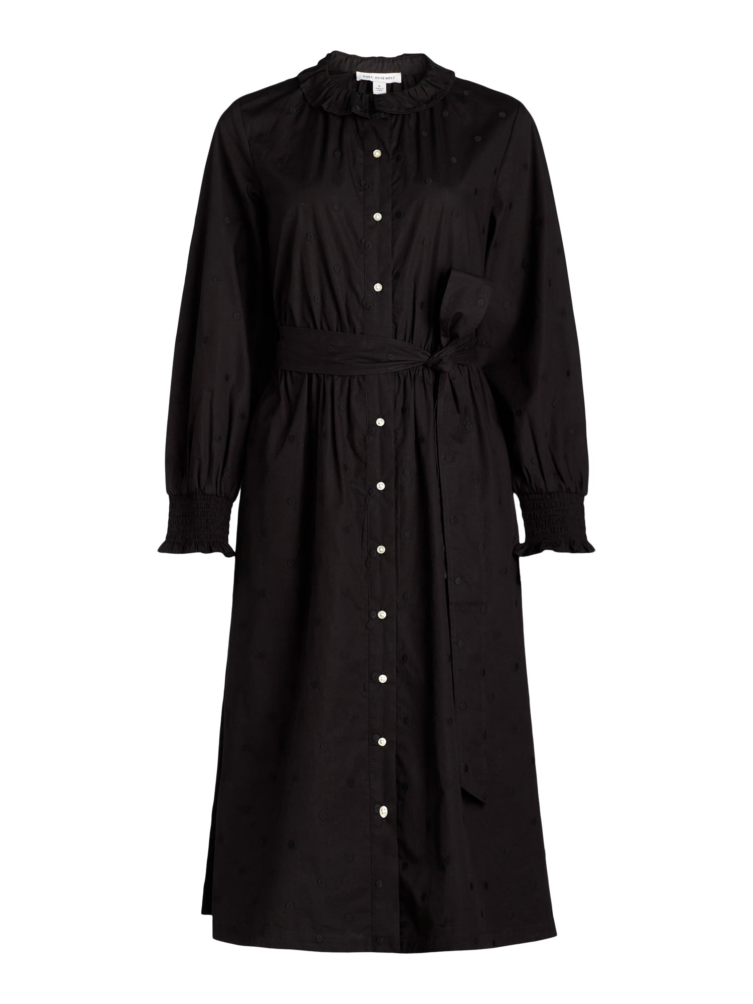 knee length dresses for ladies Free Assembly Women's Ruffle Neck Cotton Embroidered Midi Dress, Sizes –  VinNews Recommendations