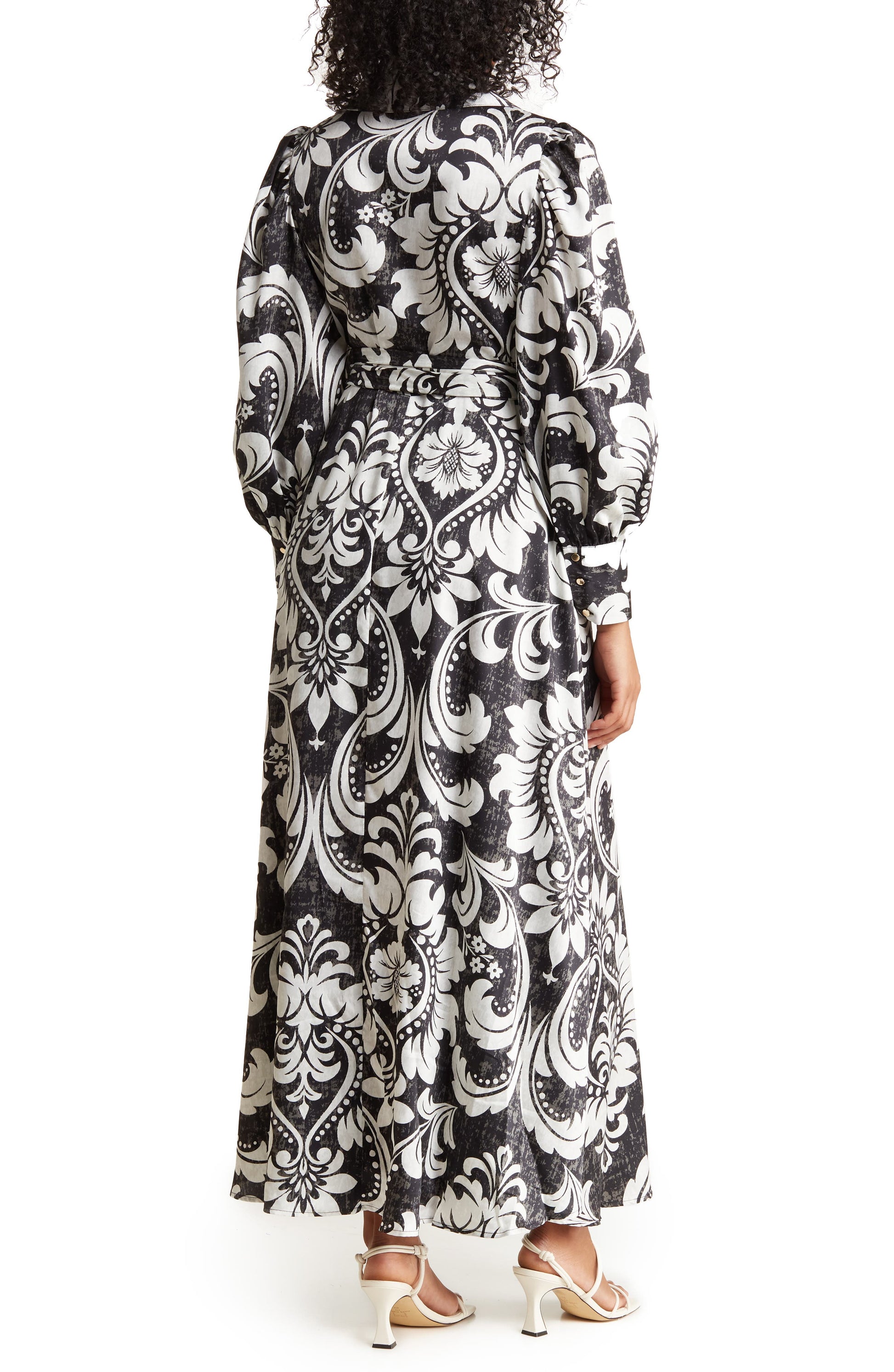 LOVE BY DESIGN Rebel Twill Maxi Dress, Alternate, color, HAITI FLORAL