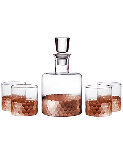 Fitz & Floyd Daphne 5pc Decanter Set