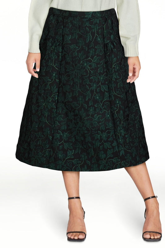 thumbnail image 1 of Scoop Women's and Women's Plus Jacquard Midi Skirt, Sizes XS-4X, 1 of 8