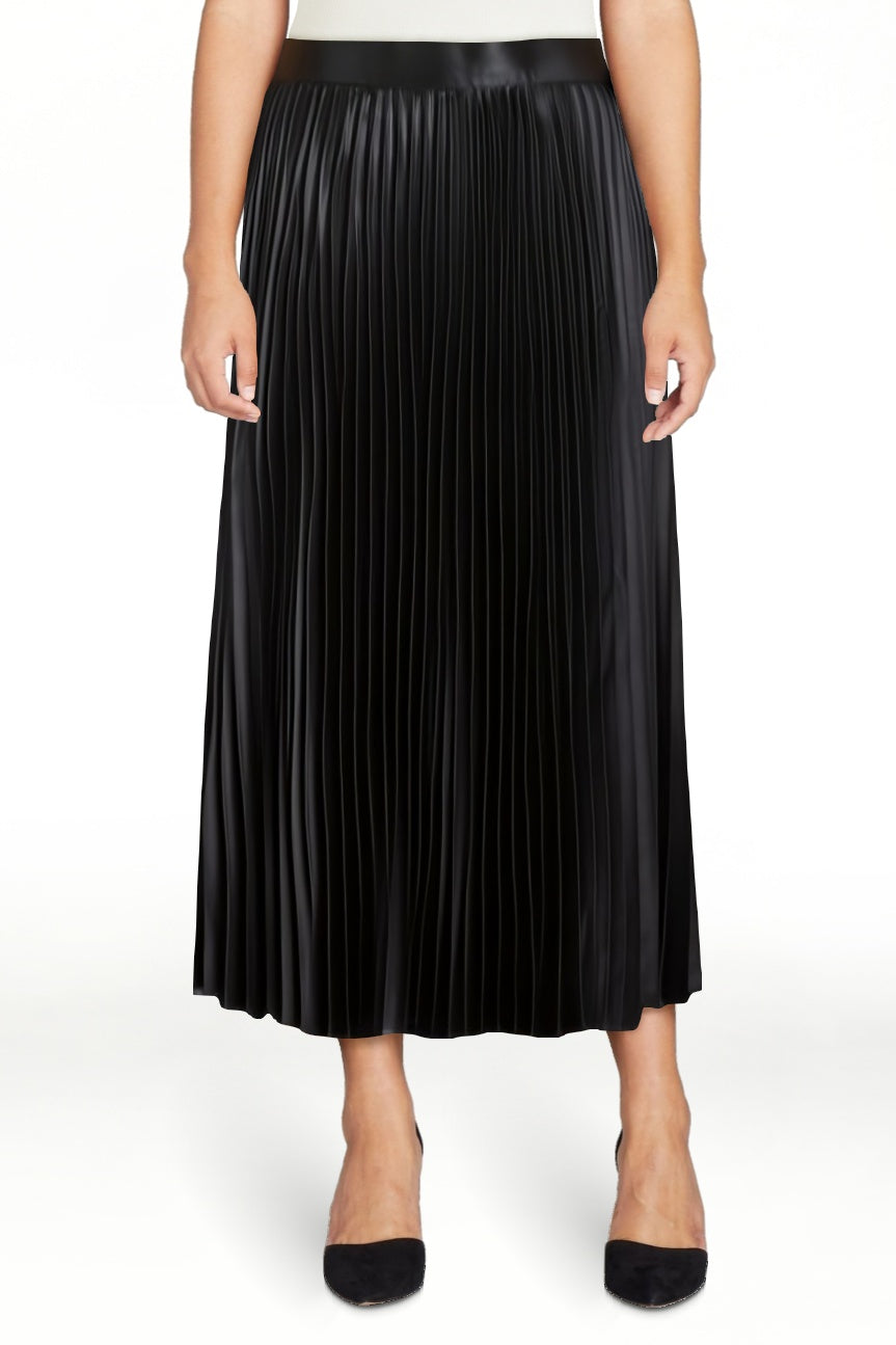 thumbnail image 2 of Free Assembly Women’s Pleated Metallic Maxi Skirt, Sizes XS-XXXL, 2 of 4
