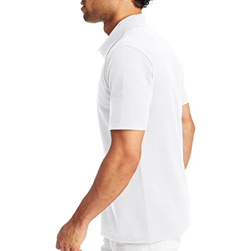 Amazon Hanes Men’s X-Temp Short Sleeve Polo Shirt, Midweight Men's Shirt
