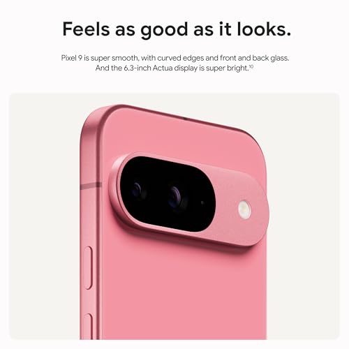 Amazon Google Pixel 9 - Unlocked Android Smartphone with Gemini, 24-Hour Battery, Advanced Camera, and 6.3" Actua Display - Obsidian - 128 GB