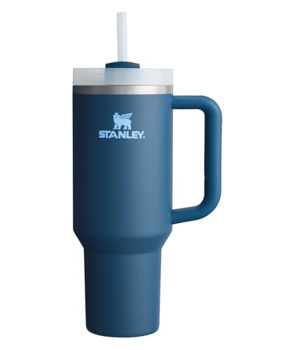 Amazon Stanley Quencher H2.0 Tumbler with Handle and Straw 40 oz | Flowstate 3-Position Lid | Cup Holder Compatible for Travel | Insulated Stainless Steel Cup | BPA-Free | Stargaze