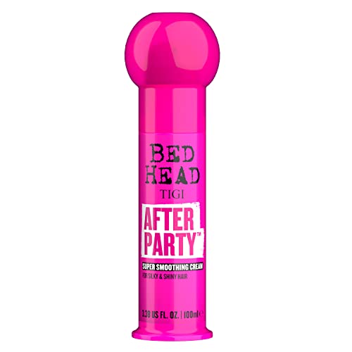 Amazon Bed Head by TIGI After Party Super Smoothing Cream – Anti Frizz hair styling product with humidity protection for frizzy, dull or coarse hair, 3.38 fl. oz.