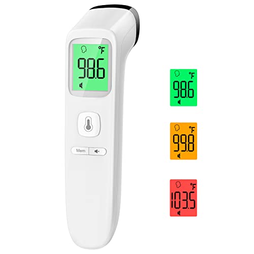 No-Touch Thermometer for Adults and Kids, Digital Accurate Baby Thermometer with Fever Alarm, 1 Second Fast Result, FSA HSA Eligible, Easy to use, 2 in 1 Mode Health Care Thermometer