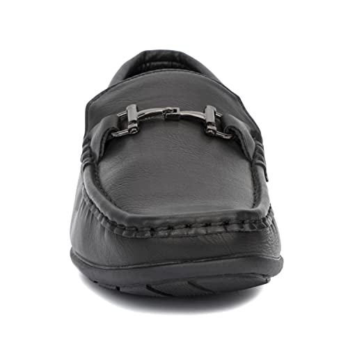 Xray Footwear Boy's Tobin Loafers Casual Slip on, Flat Sole, Apron Toe, Thermoplastic Rubber Outsole