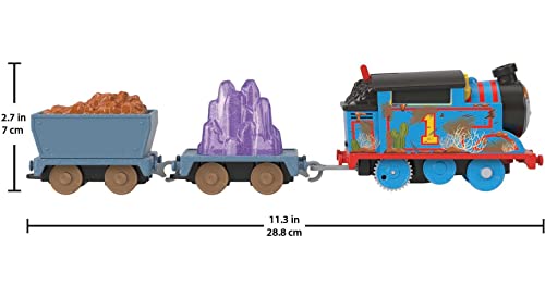 Fisher-Price Thomas & Friends Motorized Toy Train Crystal Caves Thomas Battery-Powered Engine with Cargo for Ages 3+ Years