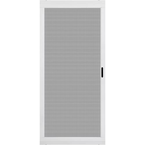 Amazon K.D. Heavy Duty Aluminum Sliding Patio Screen Door Kit - 2.5" Frame Insect Proof for Patio Backyard Kitchen and Bedroom (White, 36''x96'')