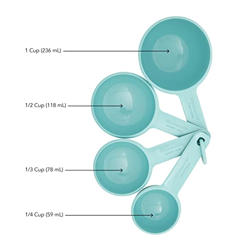 KitchenAid Measuring Cups, Set Of 4, Aqua Sky