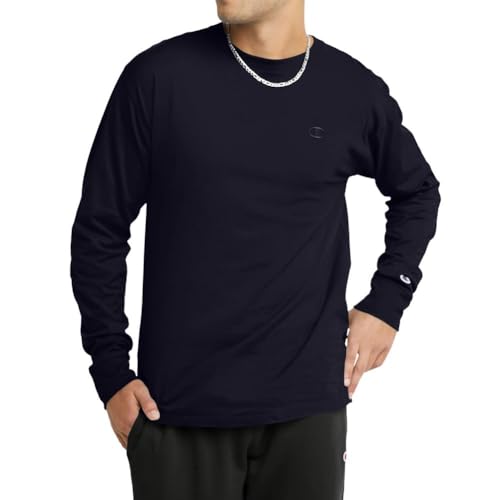 Champion Men's Classic Long Sleeve Soft, Comfortable T-Shirt (Regular or Big & Tall)