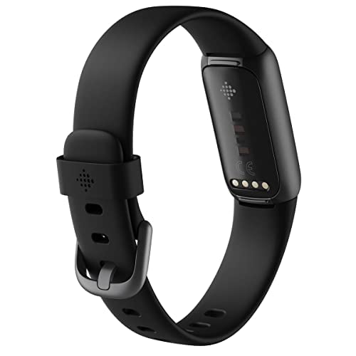 Fitbit Luxe Fitness and Wellness Tracker with Stress Management, Sleep Tracking and 24/7 Heart Rate, Black/Graphite, One Size (S & L Bands Included)