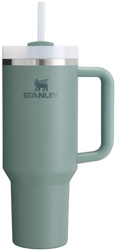 Amazon Stanley Quencher H2.0 Tumbler with Straw 40 oz | Flowstate 3-Position Lid | Cup Holder Compatible for Travel | Insulated Stainless Steel Cup | BPA-Free | Shale
