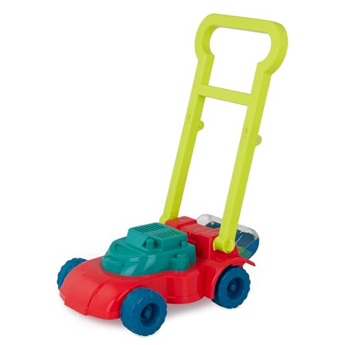 Amazon B. toys – Toy Lawn Mower – Bead Tumbler – Classic Push Toy for Kids, Toddlers – Easy Folding Storage - Indoor Outdoor Push Gardening Summer Toy– 3 Years + – Mini Mower