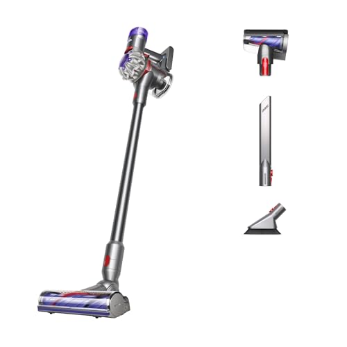 Amazon Dyson V8 Plus Cordless Vacuum, Silver/Nickel