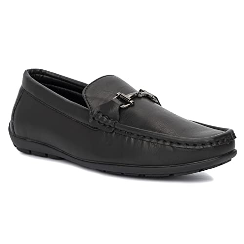 Xray Footwear Boy's Tobin Loafers Casual Slip on, Flat Sole, Apron Toe, Thermoplastic Rubber Outsole