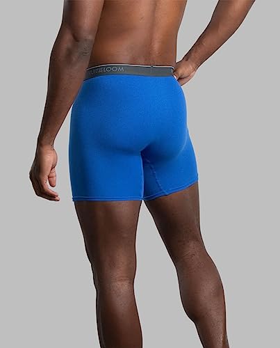 Fruit of the Loom Men's Coolzone Boxer Briefs, Moisture Wicking & Breathable, Assorted Color Multipacks