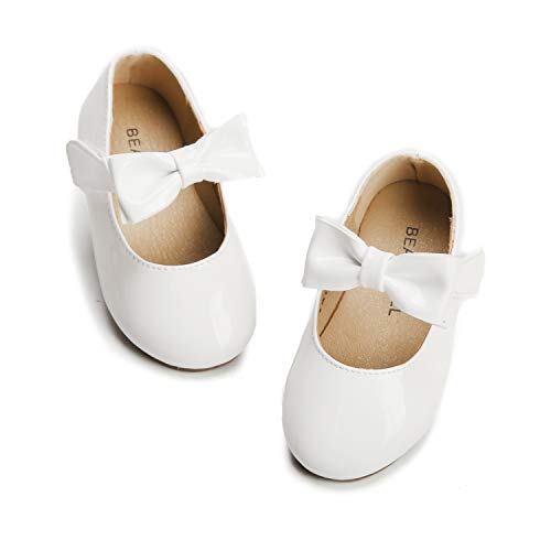 Felix & Flora Toddler Flower Girl Dress Shoes - Girl Ballet Flats Party School Shoes Wedding