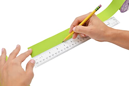 Westcott 10562 Acrylic Clear Ruler, 12 In