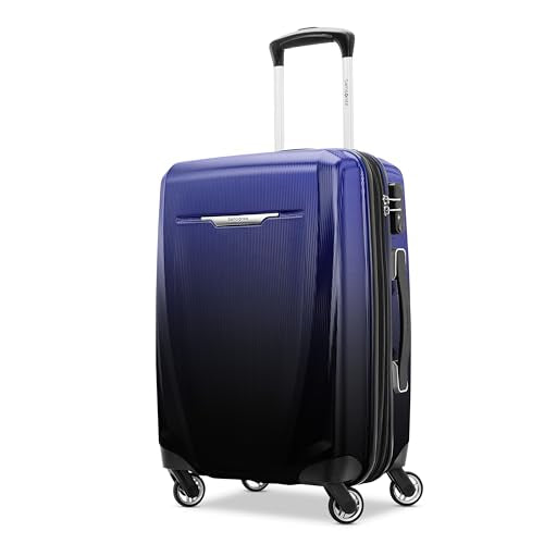 Samsonite Winfield 3 DLX Hardside Expandable Luggage with Spinners, Royal Blue Ombre, 2PC Set (CO/MED)