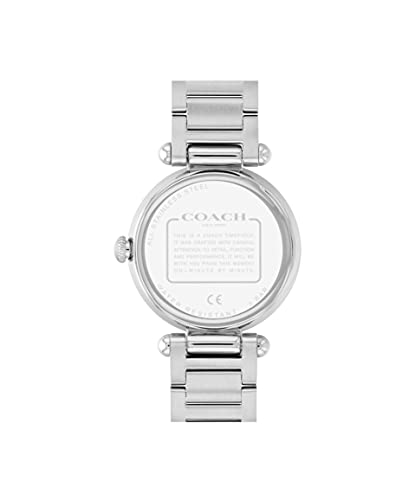 COACH Cary Women's Watch, Timeless Elegance with a Mother-of-Pearl Dial, Perfect for Any Occasion, Water-Resistant,