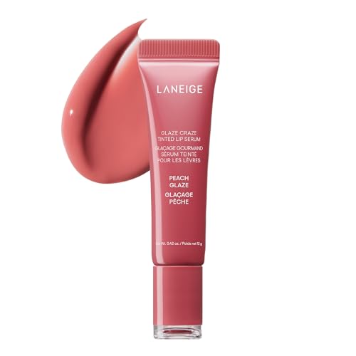 Amazon LANEIGE Glaze Craze Tinted Lip Serum: Hydrating Lip Serum for Glossy, Nourished Lips with Plumping Polypeptides