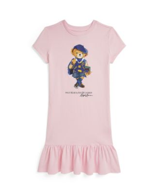 Macy's Polo Ralph LaurenGirls 7-16 Polo Bear Cotton Jersey Dress