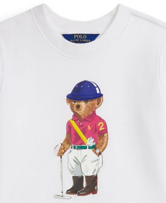 Macy's Polo Ralph LaurenGirls' 7-16 Striped Skirt Fleece Long-Sleeve Dress