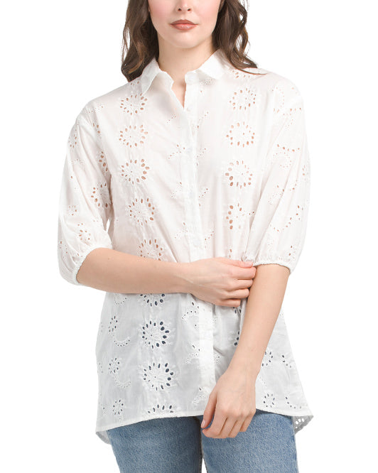 Eyelet Top