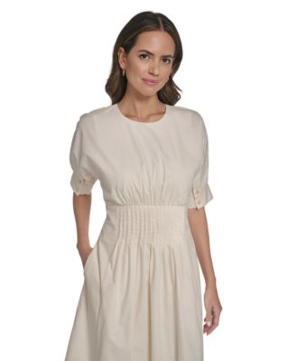 Macy's Vince CamutoWomen's Dolman-Sleeve Pleated Waist Dress