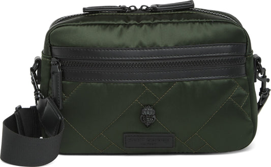 Kurt Geiger London Quilted Crossbody Bag, Main, color, DARK GREEN