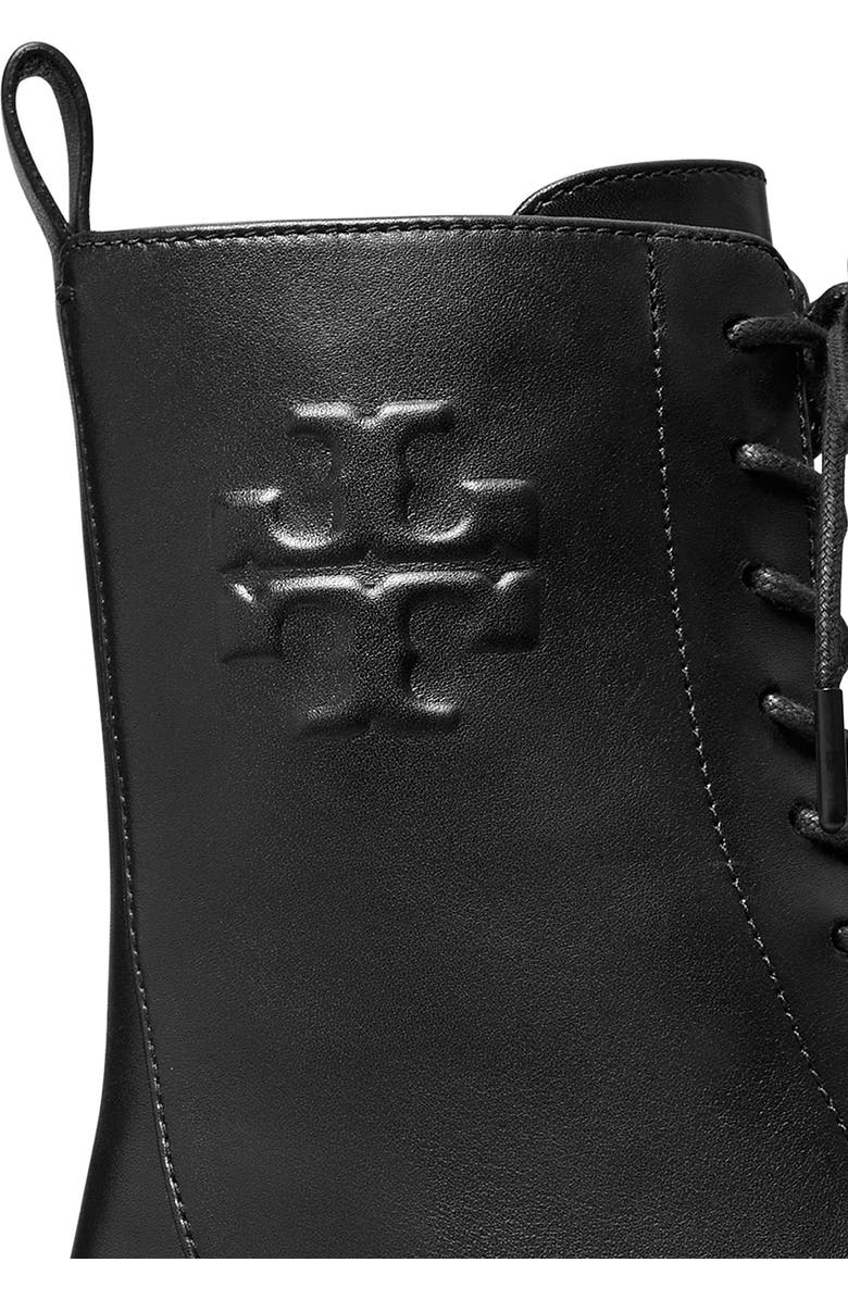 Double-T Croc Embossed Combat Boot (Women)