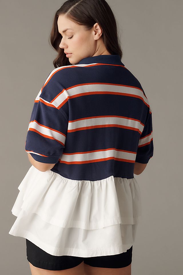 Anthropologie Maeve Je Peux Twofer Peplum Top