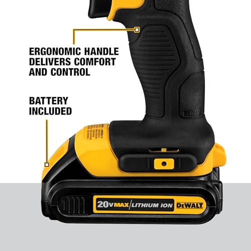 DEWALT 20V Max Cordless Drill/Driver Kit, Includes 2 Batteries and Charger (DCD771C2)