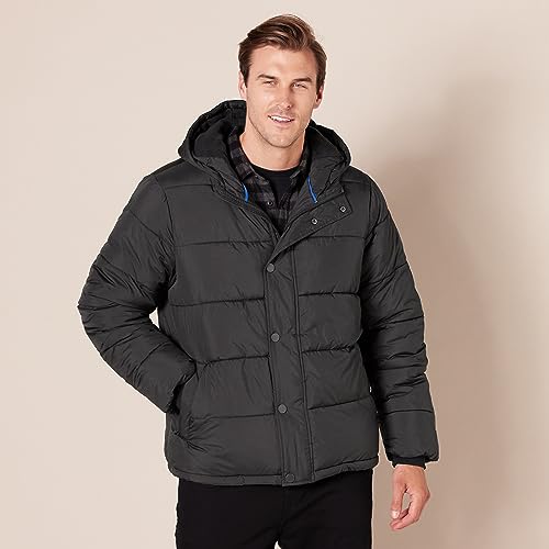 Amazon Essentials Men's Heavyweight Hooded Puffer Coat