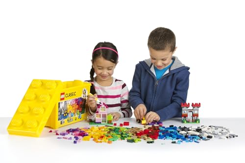 Amazon LEGO Classic Large Creative Brick Box 10698 Building Toy Set, Toy Storage Solution for Home or Classrooms, Interactive Building Toy for Kids, Boys, and Girls