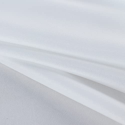 Fitable Rectangle 4 Feet Tablecloth 60x84 inch Tablecloth Stain and Wrinkle Resistant Washable Polyester Table Cloth, Decorative Table Cover for Dining Table, Buffet Parties and Camping White