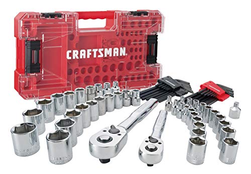 CRAFTSMAN VERSASTACK Socket Set, 71-Piece Mechanic Tool Set, 1/4" and 3/8" Drive, SAE/Metric (CMMT45071)
