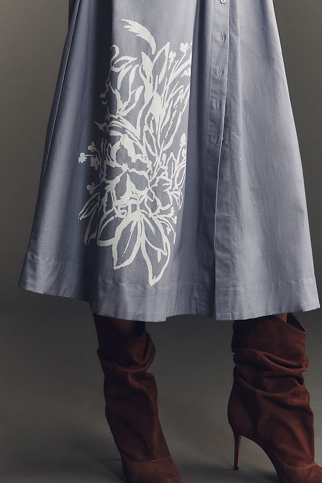 Anthropologie The Tobie Shirt Dress by Exquise