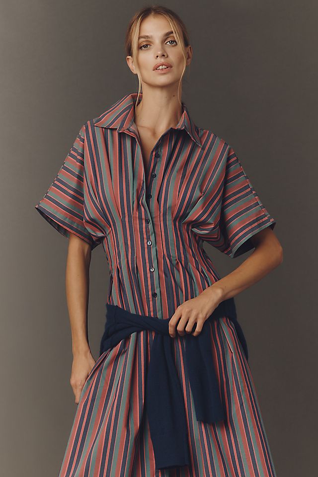 Anthropologie The Tobie Shirt Dress by Exquise