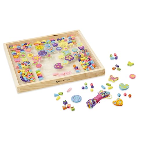 Melissa & Doug Created by Me! Bead Bouquet Deluxe Wooden Bead Set With 220+ Beads for Jewelry-Making, for 4+ years