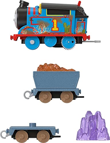 Fisher-Price Thomas & Friends Motorized Toy Train Crystal Caves Thomas Battery-Powered Engine with Cargo for Ages 3+ Years