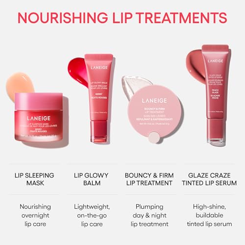 Amazon LANEIGE Glaze Craze Tinted Lip Serum: Hydrating Lip Serum for Glossy, Nourished Lips with Plumping Polypeptides